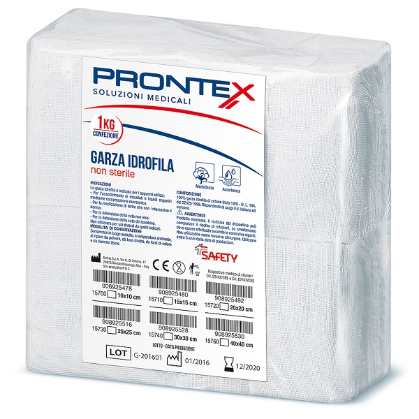 PRONTEX GARZA 40X40CM 1KG - Farmacia Sant Anna SAS del Dott. Mariani Federigo