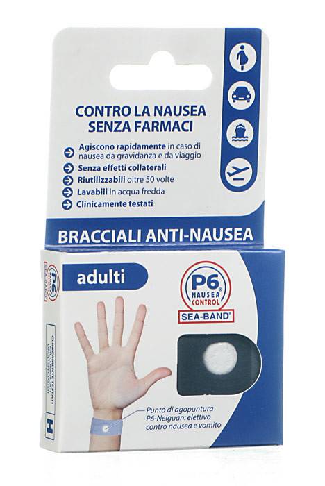 BRACCIALE ANTI NAUSEA PER ADULTI P6 NAUSEA CONTROL 2 PEZZI - Farmacia Sant Anna SAS del Dott. Mariani Federigo