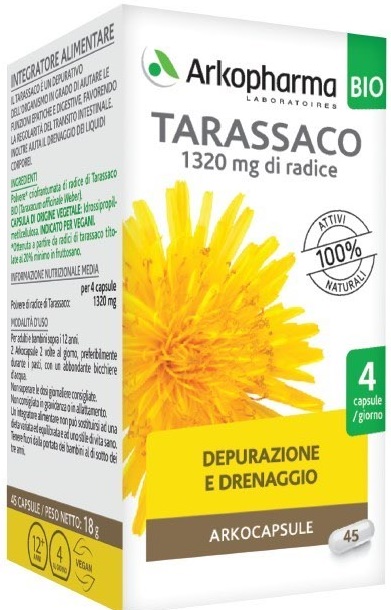 ARKO CAPSULE TARASSACO BIO 45 CAPSULE - Farmacia Sant Anna SAS del Dott. Mariani Federigo