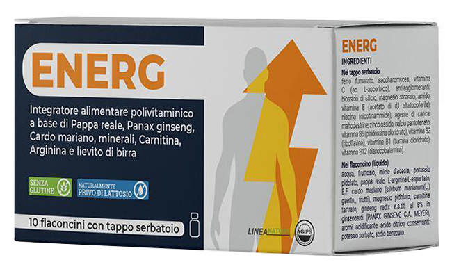 ENERG 10 FLACONCINI 10 ML CON TAPPO SERBATOIO - Farmacia Sant Anna SAS del Dott. Mariani Federigo