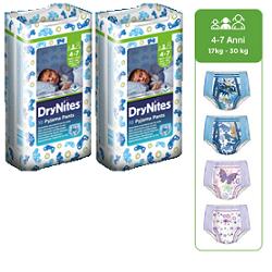 PANNOLINO HUGGIES DRYNITES BOY PYJAMA PANTS 4/7 ANNI MEDIUM 17/30KG 10 PEZZI - Farmacia Sant Anna SAS del Dott. Mariani Federigo
