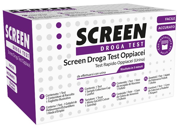 SCREEN DROGA TEST OPPIACEI TEST ANTIDROGA CON CONTENITORE URINA - Farmacia Sant Anna SAS del Dott. Mariani Federigo
