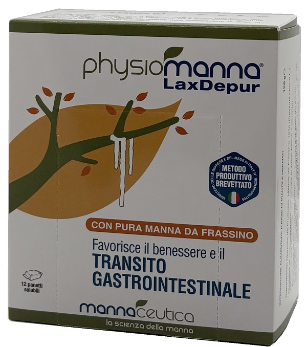 PHYSIOMANNA LAXDEPUR MANNITE DUFOUR 12 PANETTI SOLUBILI DA 10 G - Farmacia Sant Anna SAS del Dott. Mariani Federigo