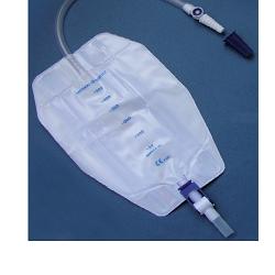 SACCA RACCOGLI URINA DA GAMBA PER INCONTINENZA 3 CAMERE COMFORT 500 ML STERILE IN PVC LATO RIVESTITO TNT CON TUBO DIRITTO 10 CM 8 PEZZI - Farmacia Sant Anna SAS del Dott. Mariani Federigo