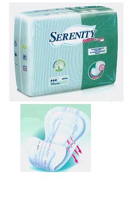 PANNOLONE PER INCONTINENZA SAGOMATO SERENITY SOFTDRY+ ALOE SUPER 30 PEZZI - Farmacia Sant Anna SAS del Dott. Mariani Federigo