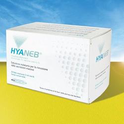 SOLUZIONE IPERTONICA DA NEBULIZZARE HYANEB SODIO CLORURO 7%  ACIDO IALURONICO 0,1% 30 FIALE 5 ML - Farmacia Sant Anna SAS del Dott. Mariani Federigo