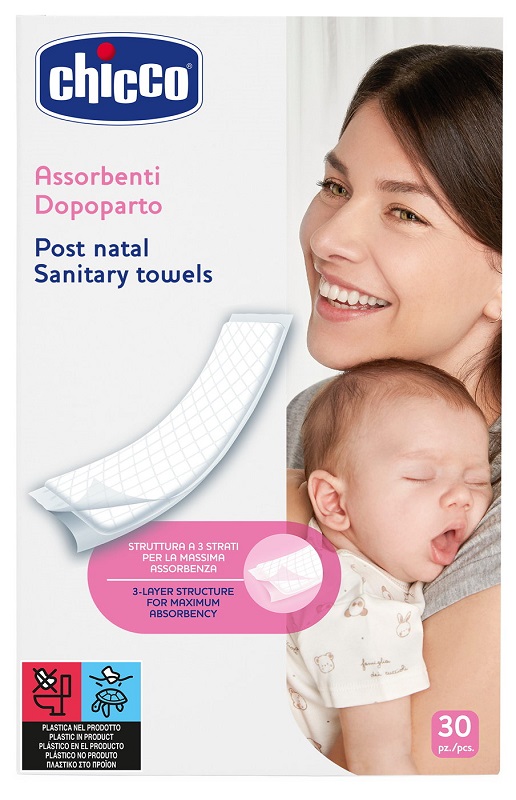 CHICCO ASSORBENTI PROTECTION POSTPARTO 30 PEZZI - Farmacia Sant Anna SAS del Dott. Mariani Federigo