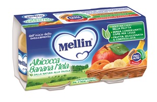 MELLIN OMOGENEIZZATO ALBICOCCA BANANA MELA 100 G 2 PEZZI - Farmacia Sant Anna SAS del Dott. Mariani Federigo