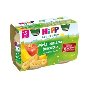 HIPP BIO OMOGENEIZZATO MELA BANANA BISCOTTO 2X125 G - Farmacia Sant Anna SAS del Dott. Mariani Federigo