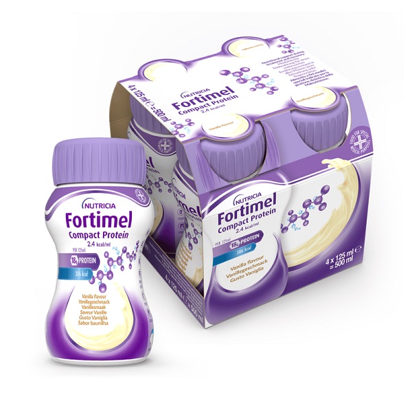 FORTIMEL COMPACT PROTEIN VANIGLIA 4 BOTTIGLIE DA 125 ML - Farmacia Sant Anna SAS del Dott. Mariani Federigo