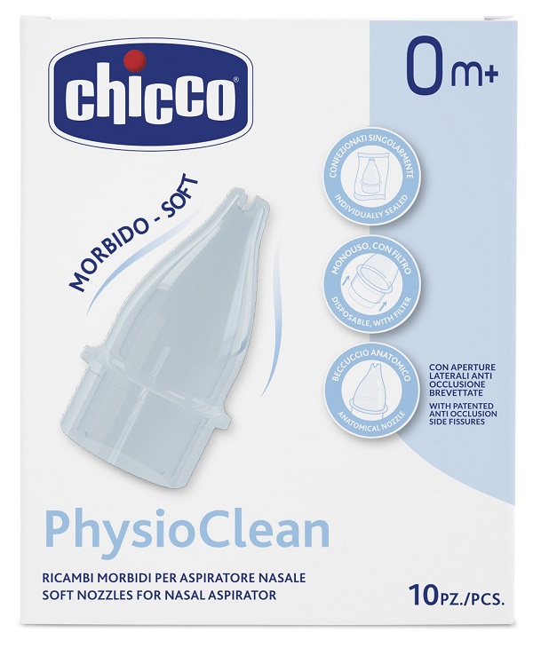 RICAMBI MORBIDI PER ASPIRATORE NASALE CHICCO PHYSIOCLEAN - Farmacia Sant Anna SAS del Dott. Mariani Federigo