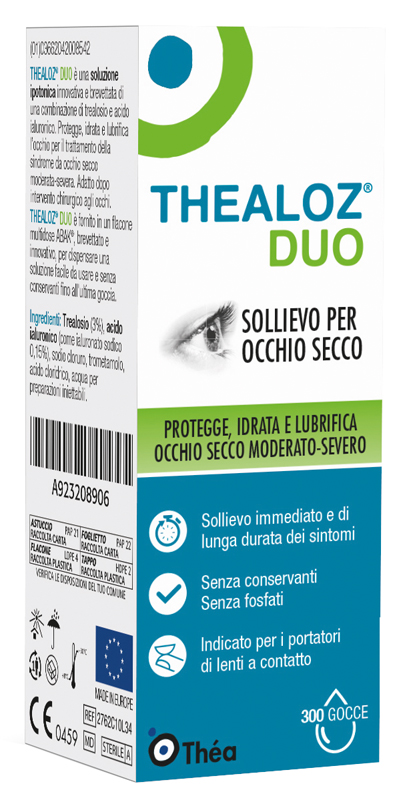 THEALOZ DUO SOLUZIONE OCULARE FLACONE 10 ML - Farmacia Sant Anna SAS del Dott. Mariani Federigo