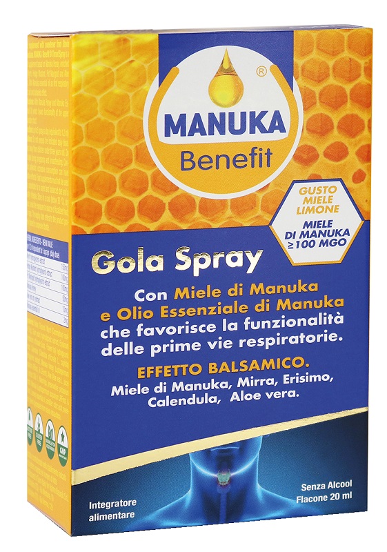 MANUKA BENEFIT GOLA SPRAY 20 ML - Farmacia Sant Anna SAS del Dott. Mariani Federigo