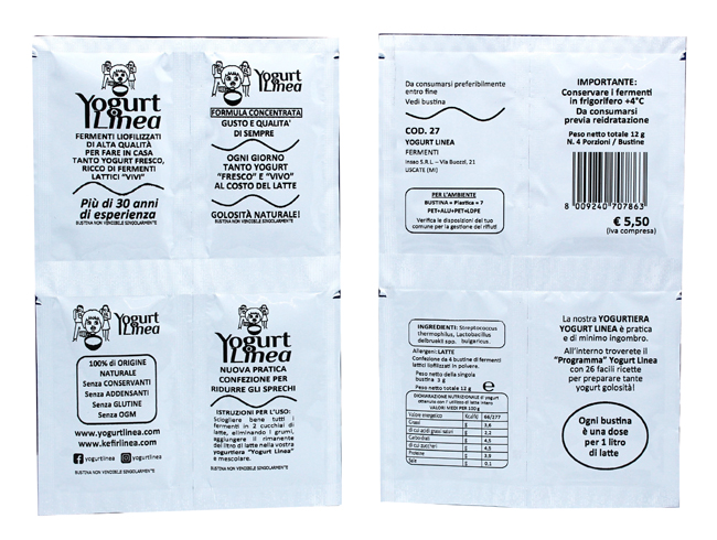 YOGURT LINEA FERMENTI LIOFILIZZATI 4 BUSTINE DA 6,5 G - Farmacia Sant Anna SAS del Dott. Mariani Federigo