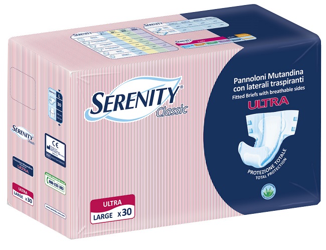 PANNOLONE A MUTANDINA SERENITY CLASSIC ULTRA ALOE LARGE 30 PEZZI - Farmacia Sant Anna SAS del Dott. Mariani Federigo