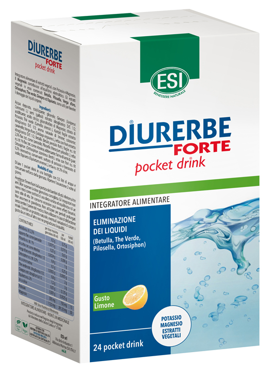 ESI DIURERBE FORTE POCKET DRINK LIMONE 24 X 20 ML - Farmacia Sant Anna SAS del Dott. Mariani Federigo