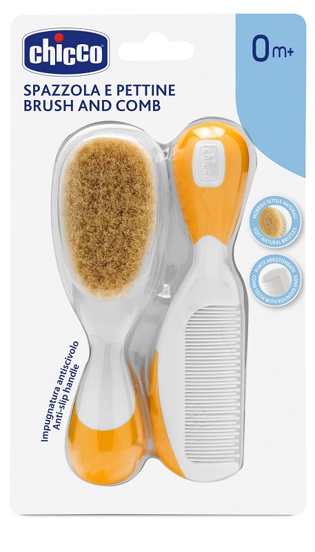 CHICCO SPAZZOLA + PETTINE ARANCIONE - Farmacia Sant Anna SAS del Dott. Mariani Federigo