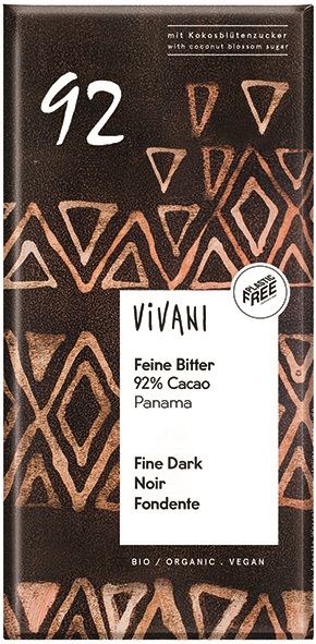 VIVANI CIOCCOLATO FONDENTE 92% 80 G - Farmacia Sant Anna SAS del Dott. Mariani Federigo