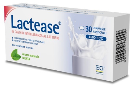LACTEASE 4500 FCC AROMA MENTA 30 COMPRESSE MASTICABILI - Farmacia Sant Anna SAS del Dott. Mariani Federigo