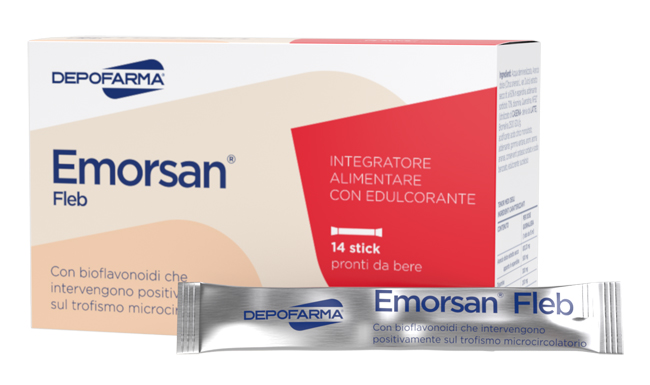 EMORSAN FLEB 14 STICK PACK DA 15 ML - Farmacia Sant Anna SAS del Dott. Mariani Federigo