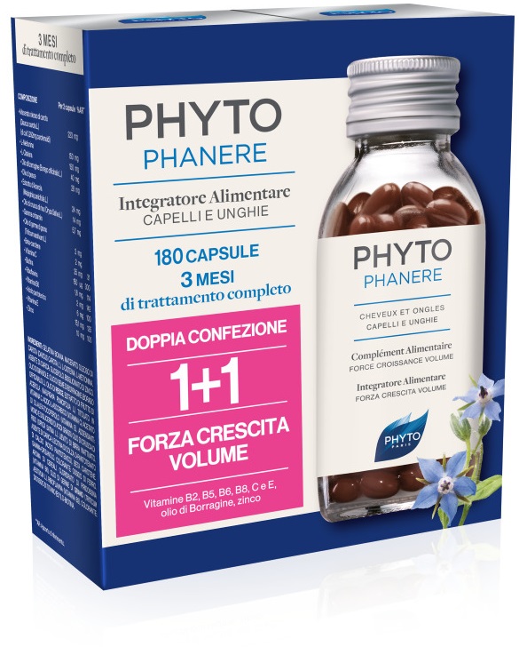 PHYTO PARIS PHYTOPHANERE INTEGRATORE ALIMENTARE CAPELLI/UNGHIE 90+90 CAPSULE - Farmacia Sant Anna SAS del Dott. Mariani Federigo