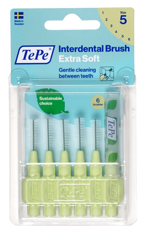 TEPE SCOVOLINO XSOFT VERDE 0,8MM 6 PEZZI - Farmacia Sant Anna SAS del Dott. Mariani Federigo