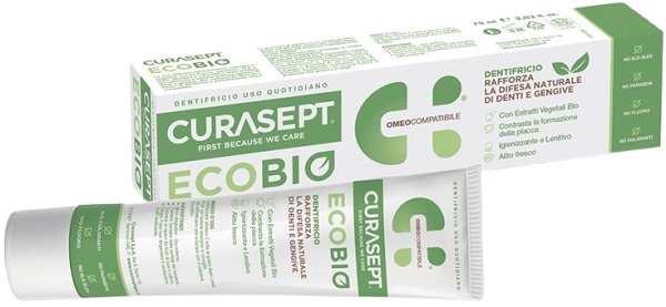 CURASEPT PHARMADENT ECOBIO DENTIFRICIO 75 ML - Farmacia Sant Anna SAS del Dott. Mariani Federigo