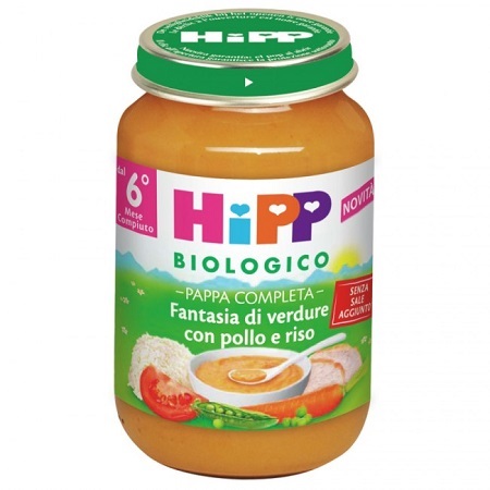 HIPP BIO PAPPA PRONTA FANTAS VERD POLLO RISO 190 G - Farmacia Sant Anna SAS del Dott. Mariani Federigo