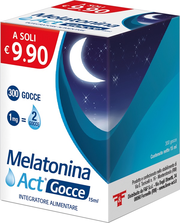 MELATONINA ACT GOCCE 15 ML - Farmacia Sant Anna SAS del Dott. Mariani Federigo