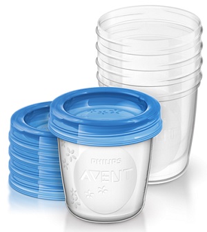 AVENT VASETTI VIA COPERCHIO 180 ML 5 PEZZI - Farmacia Sant Anna SAS del Dott. Mariani Federigo