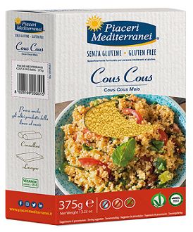 PIACERI MEDITERRANEI COUS COUS DI MAIS 375 G - Farmacia Sant Anna SAS del Dott. Mariani Federigo