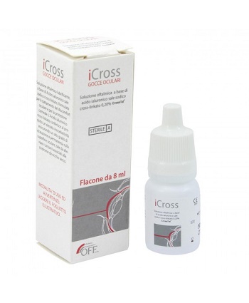 ICROSS GOCCE OCULARI SOLUZIONE OFTALMICA ACIDO IALURONICO CROSS-LINKATO 0,2% 8 ML - Farmacia Sant Anna SAS del Dott. Mariani Federigo