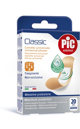 CEROTTO PIC CLASSIC 19X72 MM ANTIBATTERICO 20 PEZZI - Farmacia Sant Anna SAS del Dott. Mariani Federigo