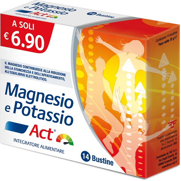 MAGNESIO E POTASSIO ACT 14 BUSTINE - Farmacia Sant Anna SAS del Dott. Mariani Federigo