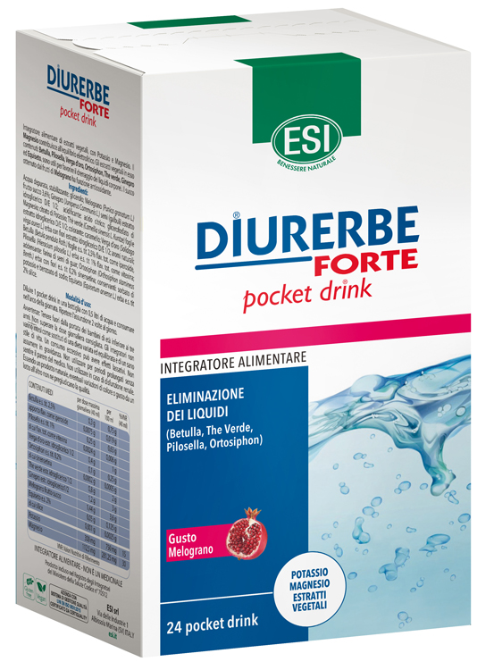 ESI DIURERBE FORTE POCKET DRINK MELOGRANO 24 X 20 ML - Farmacia Sant Anna SAS del Dott. Mariani Federigo