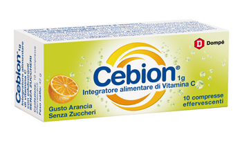 CEBION EFFERVESCENTE VIT C SENZA ZUCCHERO 10 COMPRESSE - Farmacia Sant Anna SAS del Dott. Mariani Federigo