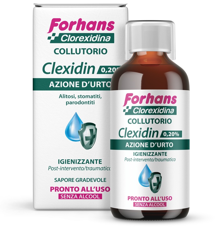 FORHANS CLEXIDIN 0,20 SENZA ALCOOL 200 ML - Farmacia Sant Anna SAS del Dott. Mariani Federigo