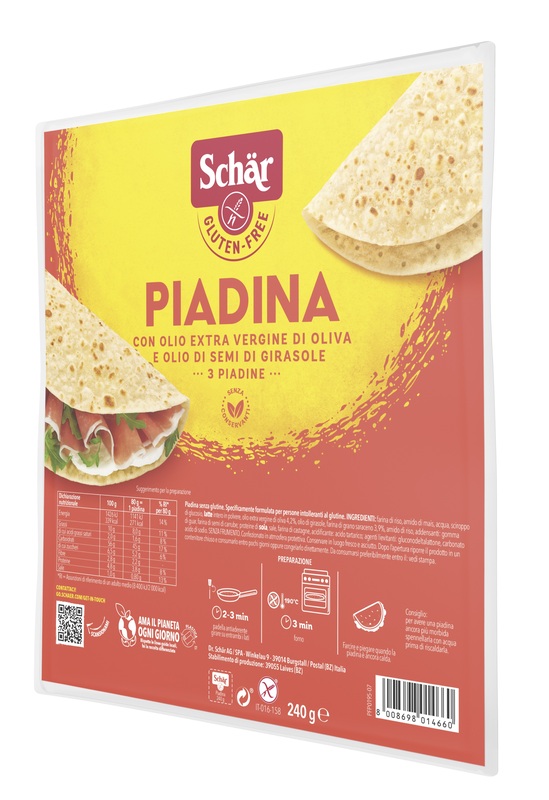 SCHAR PIADINA 3 PEZZI DA 80 G - Farmacia Sant Anna SAS del Dott. Mariani Federigo