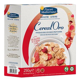 PIACERI MEDITERRANEI CEREALORO FIOCCHI DI RISO CON MAIS E FRUTTI ROSSI 250 G - Farmacia Sant Anna SAS del Dott. Mariani Federigo