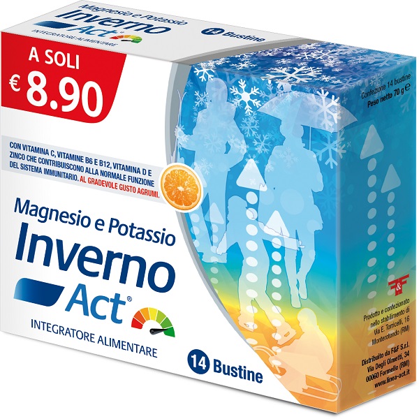 MAGNESIO E POTASSIO INVERNO ACT 14 BUSTINE - Farmacia Sant Anna SAS del Dott. Mariani Federigo