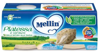 MELLIN OMOGENEIZZATO PLATESSA 2X80 G - Farmacia Sant Anna SAS del Dott. Mariani Federigo