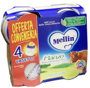 MELLIN OMOGENEIZZATO MANZO 4X80 G - Farmacia Sant Anna SAS del Dott. Mariani Federigo