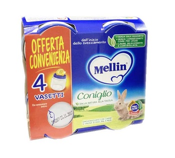 MELLIN OMOGENEIZZATO CONIGLIO 4X80 G - Farmacia Sant Anna SAS del Dott. Mariani Federigo