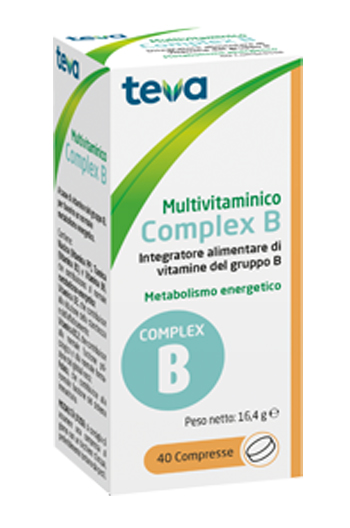 MULTIVITAMINICO COMPLEX B TEVA 40 COMPRESSE 16,4 G - Farmacia Sant Anna SAS del Dott. Mariani Federigo