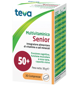 MULTIVITAMINICO SENIOR TEVA 30 COMPRESSE 39 G - Farmacia Sant Anna SAS del Dott. Mariani Federigo