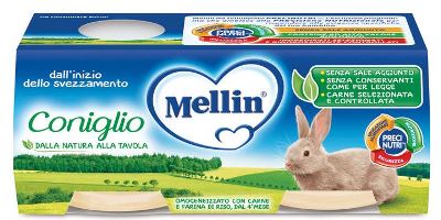 MELLIN OMOGENEIZZATO CONIGLIO 2 X 80 G - Farmacia Sant Anna SAS del Dott. Mariani Federigo