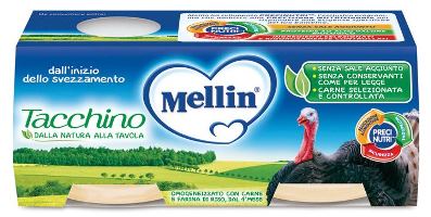 MELLIN OMOGENEIZZATO TACCHINO 2 X 80 G - Farmacia Sant Anna SAS del Dott. Mariani Federigo