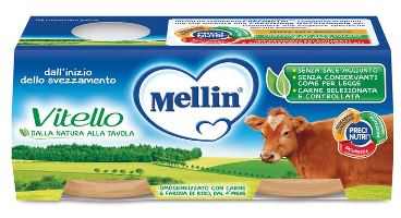 MELLIN OMOGENEIZZATO VITELLO 2 X 80 G - Farmacia Sant Anna SAS del Dott. Mariani Federigo