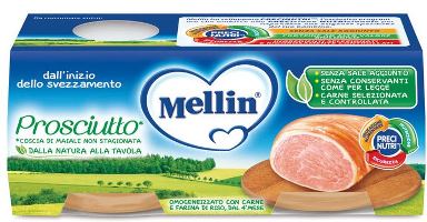 MELLIN OMOGENEIZZATO PROSCIUTTO 2 PEZZI X 80 G - Farmacia Sant Anna SAS del Dott. Mariani Federigo