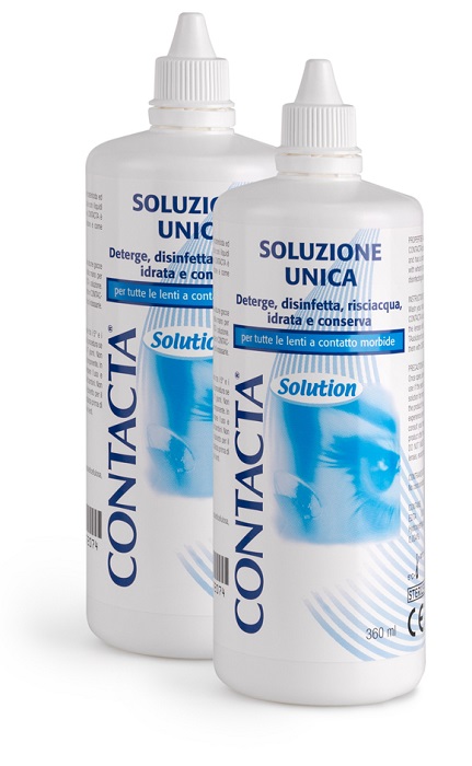 SOLUZIONE PER LENTI A CONTATTO CONTACTA 2 PEZZI 360 ML - Farmacia Sant Anna SAS del Dott. Mariani Federigo